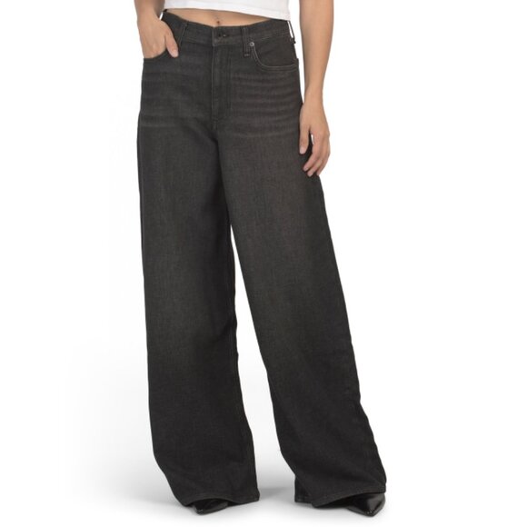 RAG & BONE Washed Black Ultra Stretch Serena High Rise Jeans - Picture 1 of 2
